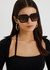 Tortoiseshell oversized square-frame sunglasses - Prada