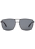 Black square-frame sunglasses - Prada Linea Rossa
