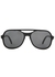 Powderhorn black aviator-style sunglasses - Ray-Ban