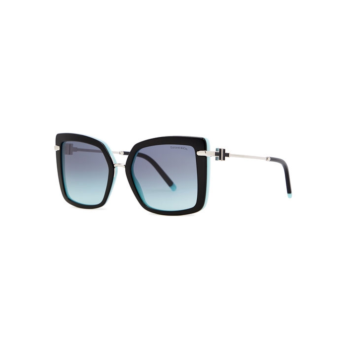 Tiffany & Co. Black Oversized Sunglasses