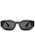 Dark grey rectangle-frame sunglasses - Versace