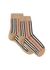 Icon stripe intarsia cotton blend ankle socks - Burberry