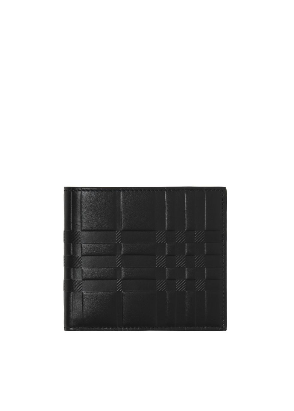 Burberry Embossed check leather bifold wallet - Harvey Nichols