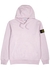 Lilac logo hooded cotton sweatshirt - Stone Island