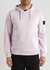 Lilac logo hooded cotton sweatshirt - Stone Island