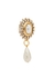 Embellished gold-tone clip-on drop earrings - Alessandra Rich