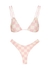 Damier pink checked bikini - Alessandra Rich