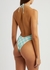 Damier blue checked swimsuit - Alessandra Rich