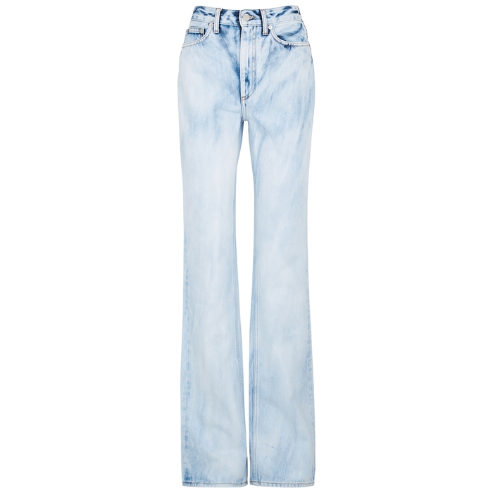 Alessandra Rich Light Blue Flared Jeans