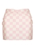 Damier pink checked stretch-jersey mini skirt - Alessandra Rich