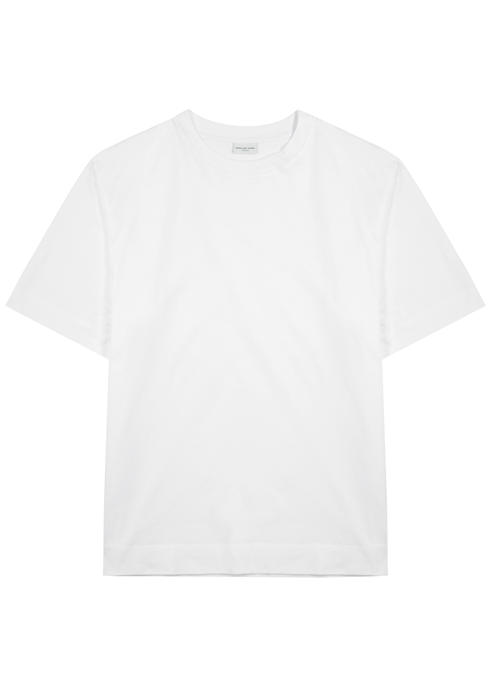 Dries Van Noten Heli white cotton T-shirt - Harvey Nichols