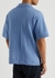 Jesper blue cotton-blend terry polo shirt - Dries Van Noten