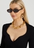 Tortoiseshell oval-frame sunglasses - Celine