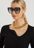 Black oversized sunglasses - Fendi