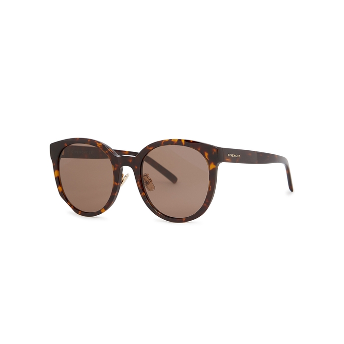 Givenchy Tortoiseshell Round-frame Sunglasses