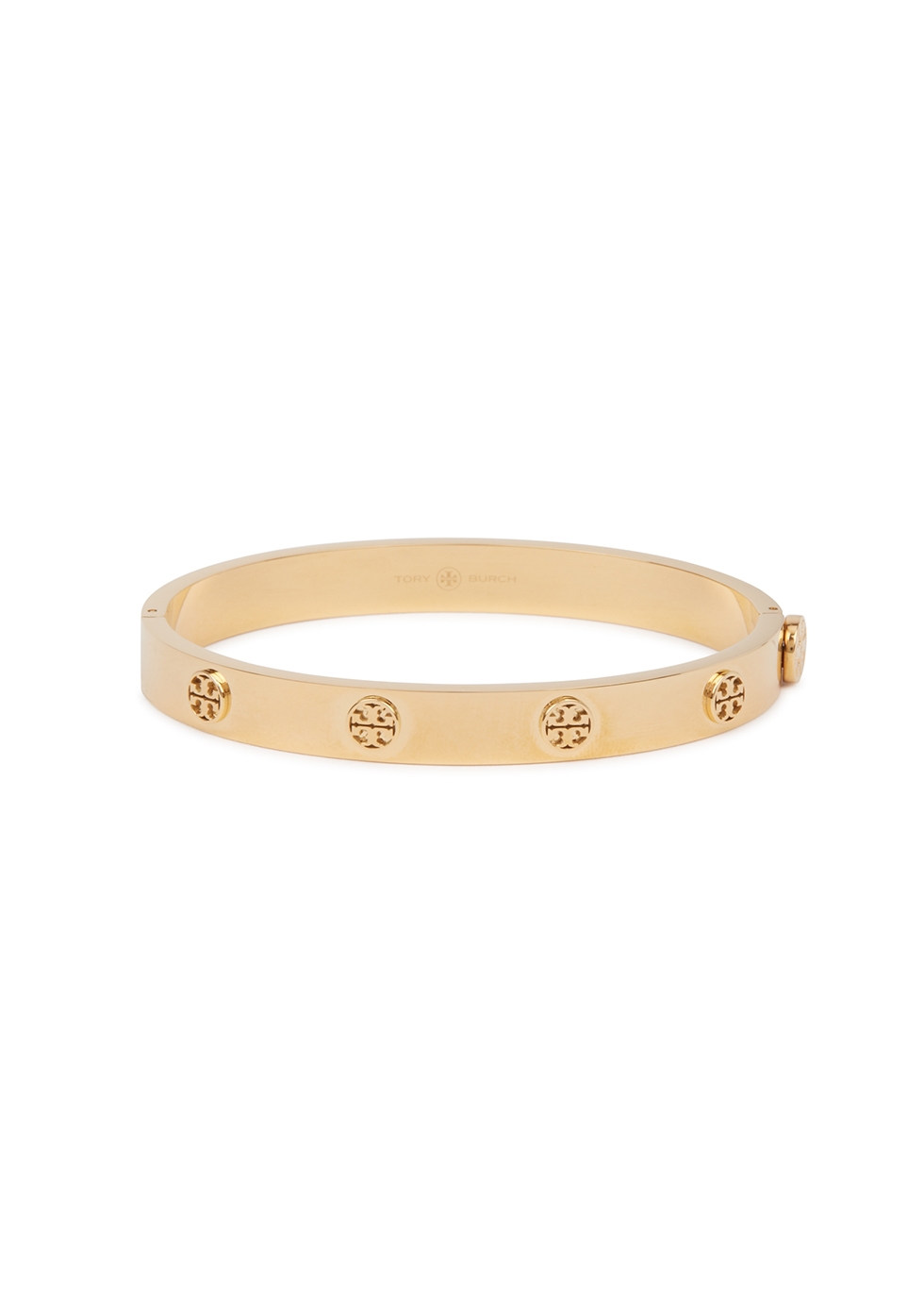 Tory Burch Miller logo 18kt gold-plated bracelet - Harvey Nichols