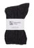 Charcoal cable-knit cashmere socks - Johnstons of Elgin