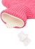 Hot pink cable-knit cashmere hot water bottle - Johnstons of Elgin