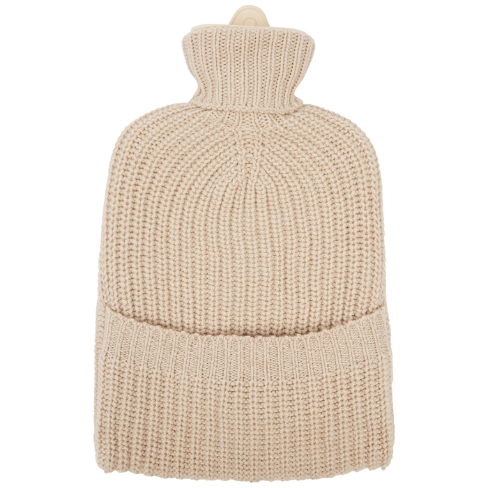 Johnstons Of Elgin Sand Chunky-knit Cashmere Hot Water Bottle