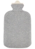 Grey chunky-knit cashmere hot water bottle - Johnstons of Elgin