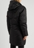 Luxe black fur-trimmed padded shell parka - ARCTIC ARMY