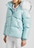 Light blue fur-trimmed quilted shell jacket - ARCTIC ARMY