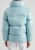 Light blue fur-trimmed quilted shell jacket - ARCTIC ARMY