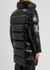 Black fur-trimmed quilted shell coat - ARCTIC ARMY