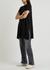 Black knitted cotton-blend top - EILEEN FISHER