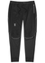 Black shell and stretch-jersey running trousers - On Running