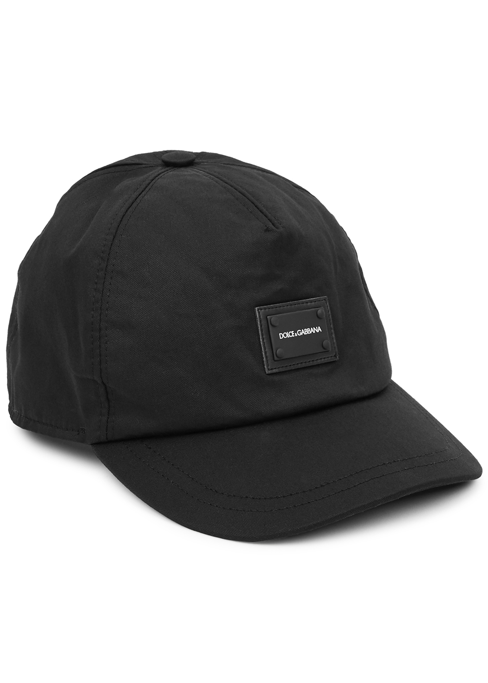 KIDS Black logo stretch-cotton cap