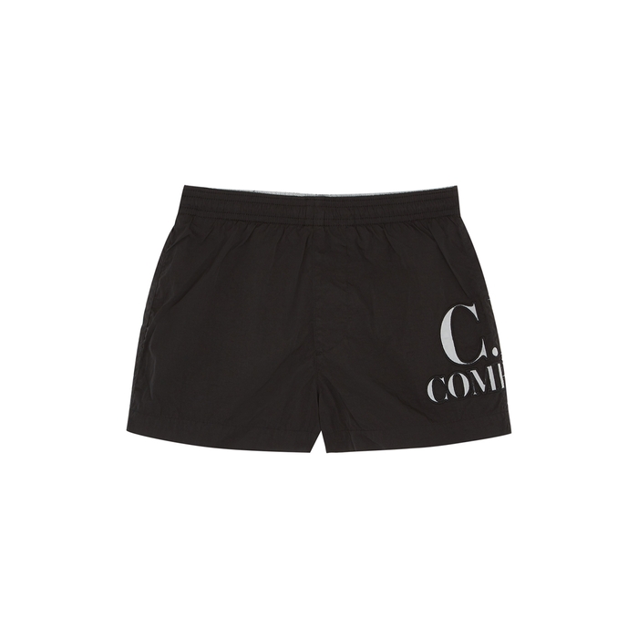 C.P. Company KIDS Black Logo Swim Shorts (2-6 Years)