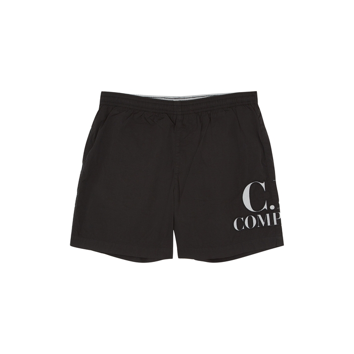 C.P. Company KIDS Black Logo Swim Shorts (8-10 Years)