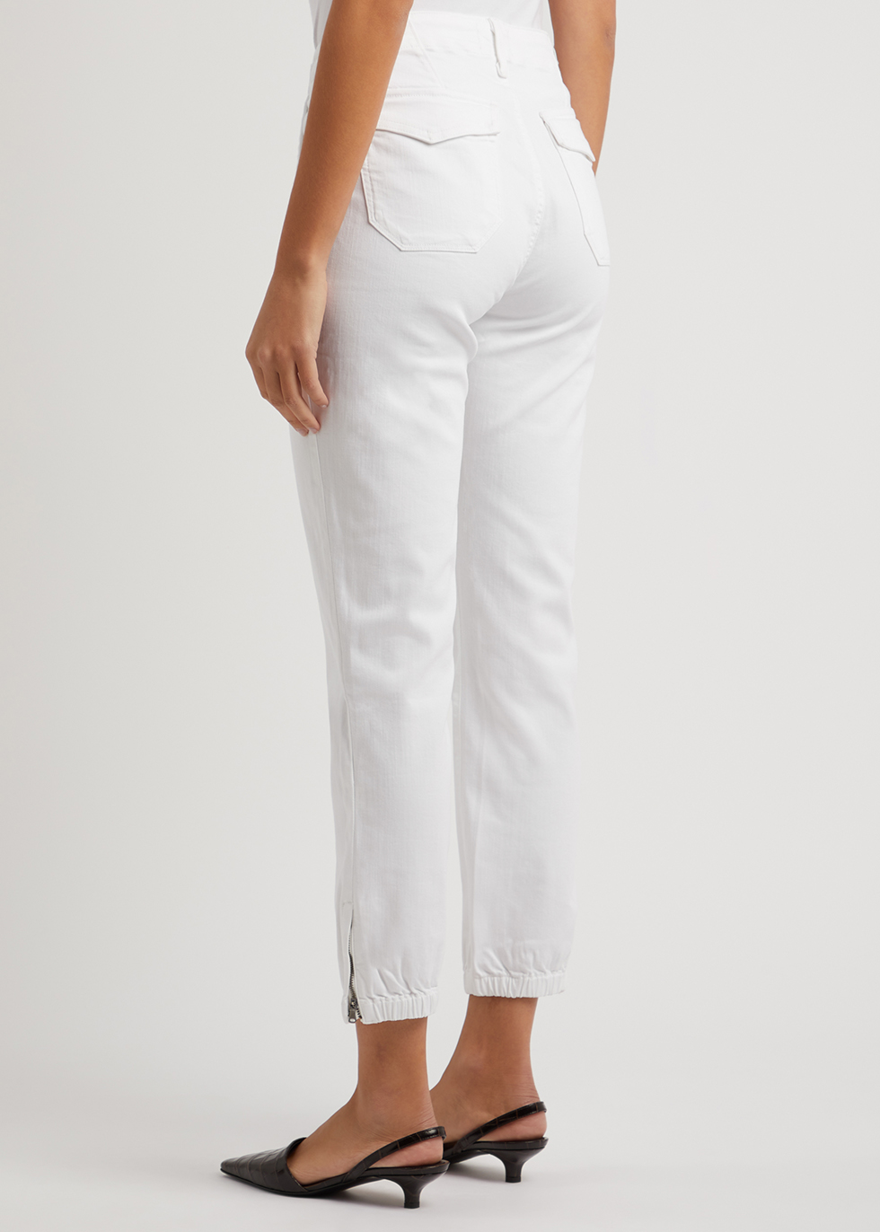 Mayslie Jogger white stretch-denim trousers Harvey Nichols Women Clothing Pants Stretch Pants 