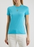 Le T-shirt turquoise logo cotton T-shirt - Jacquemus