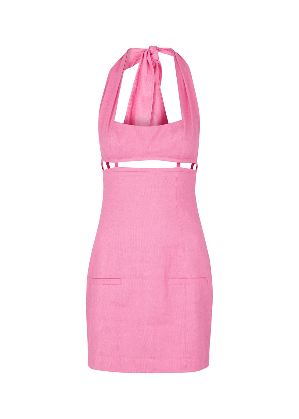 La Robe Limaou pink twill mini dress