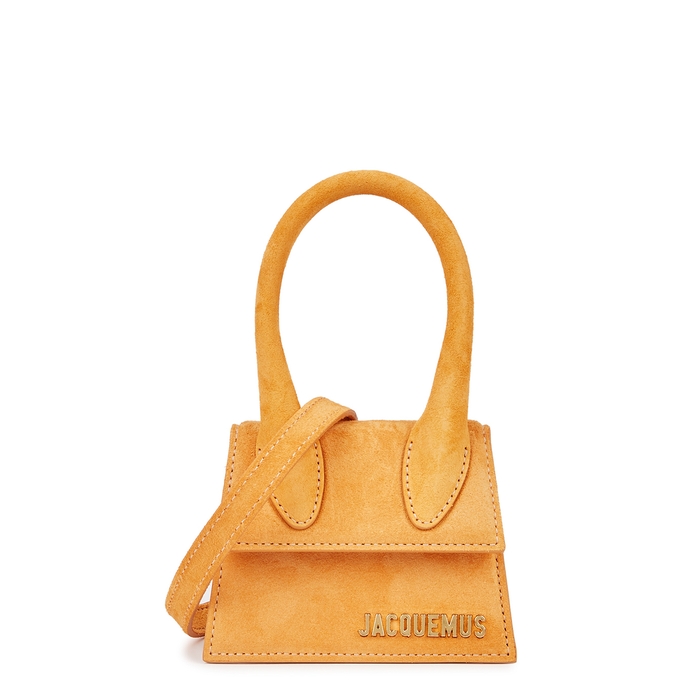 Jacquemus Le Chiquito Orange Nubuck Top Handle Bag