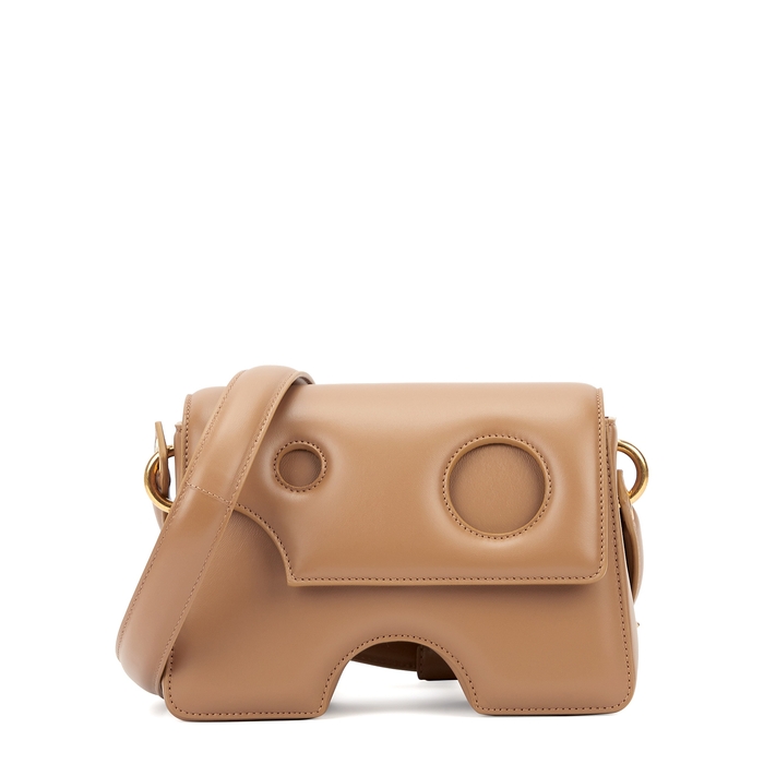 Off-White Burrow 22 Brown Leather Shoulder Bag