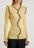 Claire yellow ribbed-knit silk cardigan - OpéraSPORT