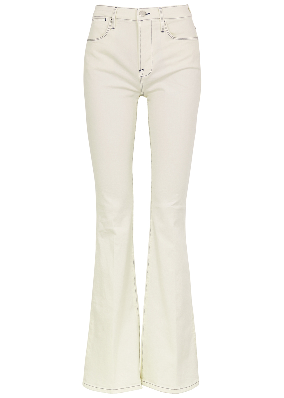 Le High Flare off-white jeans