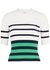 Striped ribbed-knit top - Frame