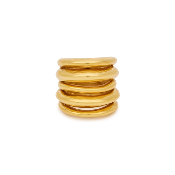 GOOSSENS Spirale 24kt Gold-dipped Ring