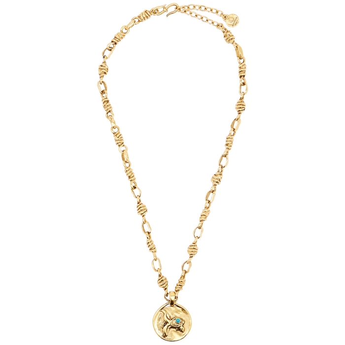 GOOSSENS Talisman Pisces 24kt Gold-dipped Chain Necklace