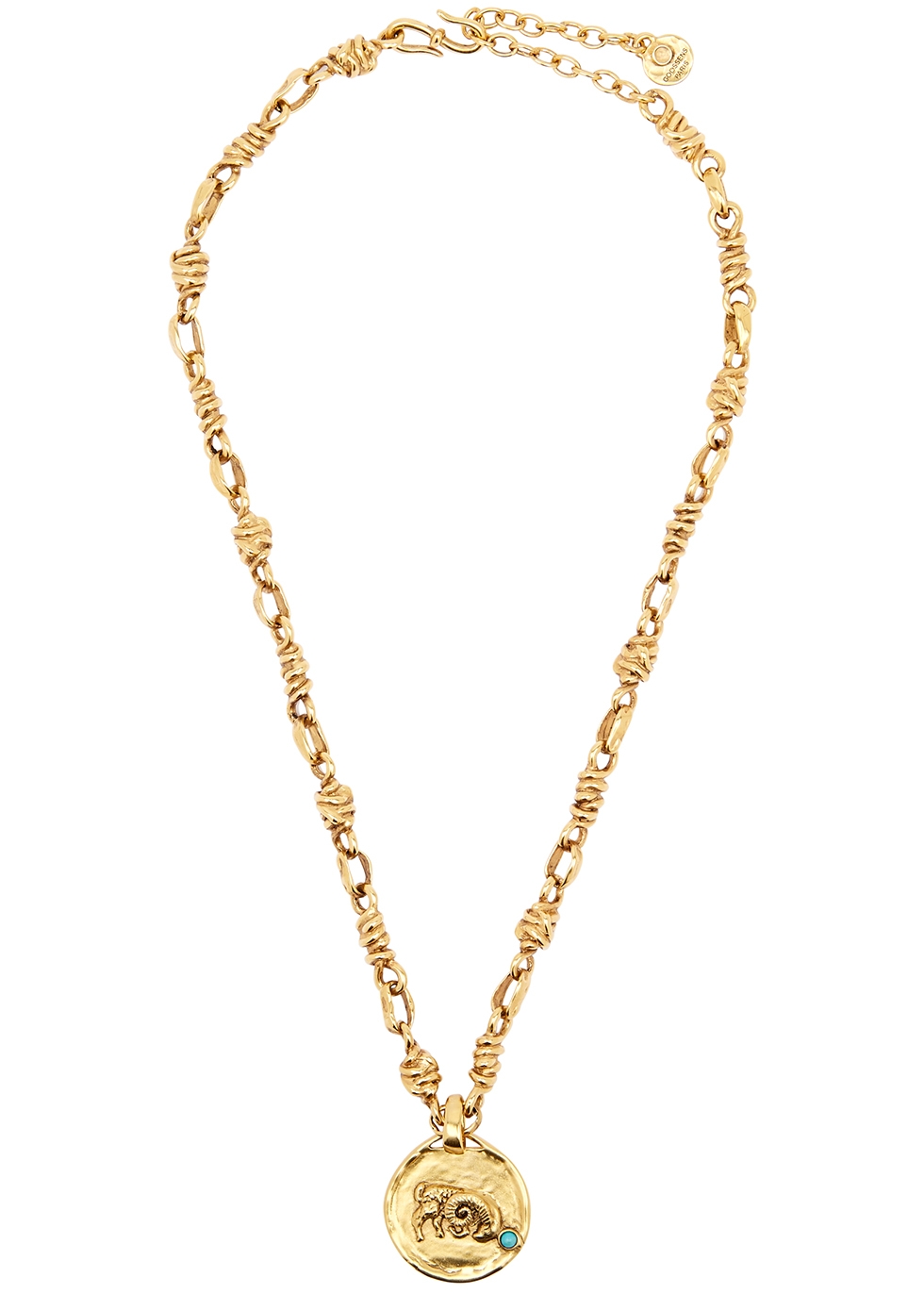 Talisman Aries 24kt Gold-dipped Chain Necklace