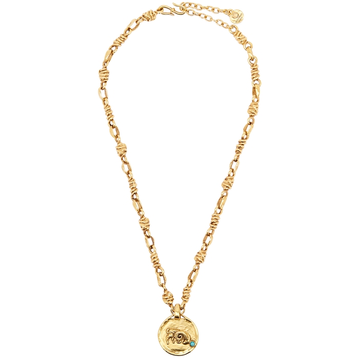 GOOSSENS Talisman Aries 24kt Gold-dipped Chain Necklace