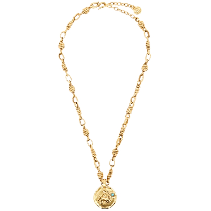GOOSSENS Talisman Sagittarius 24kt Gold-dipped Chain Necklace