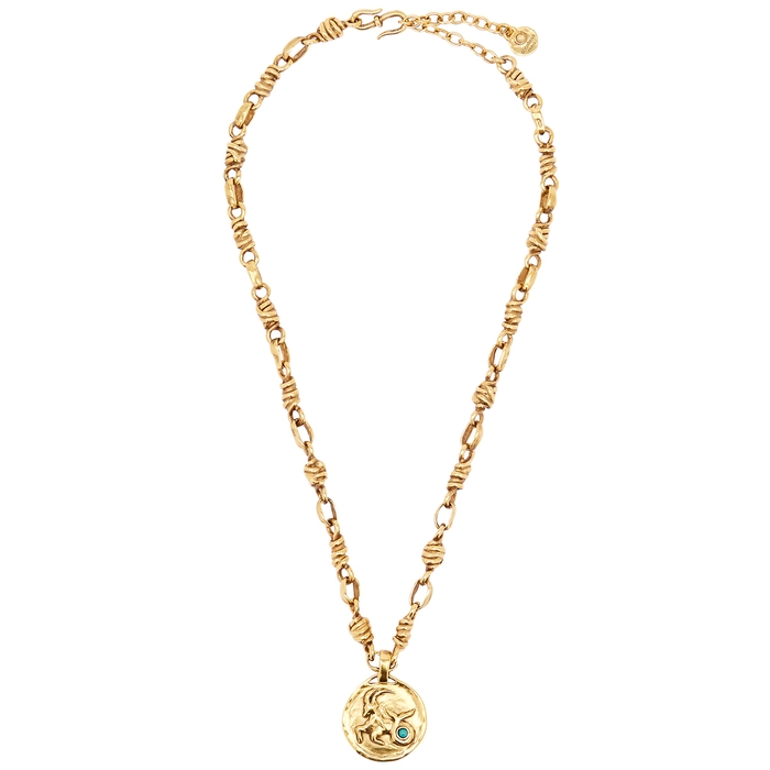 GOOSSENS Talisman Capricorn 24kt Gold-dipped Chain Necklace