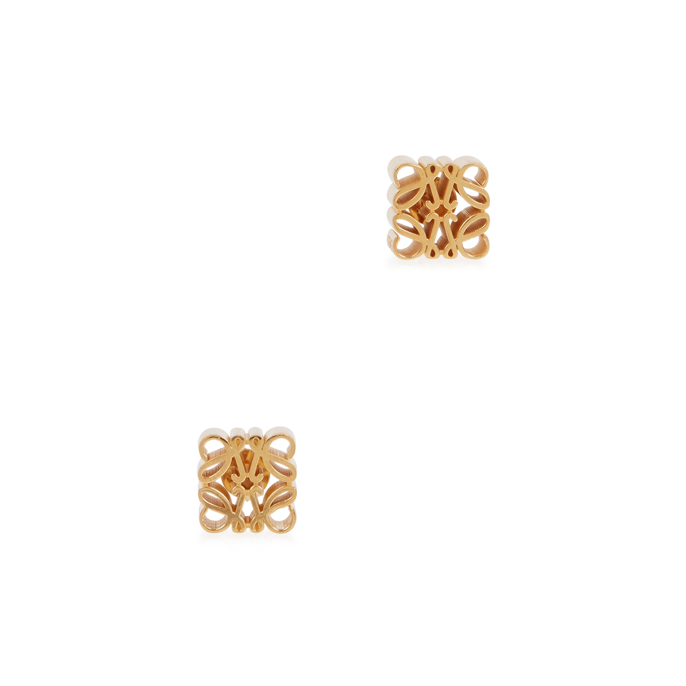 Loewe Anagram Gold-tone Stud Earrings - One Size