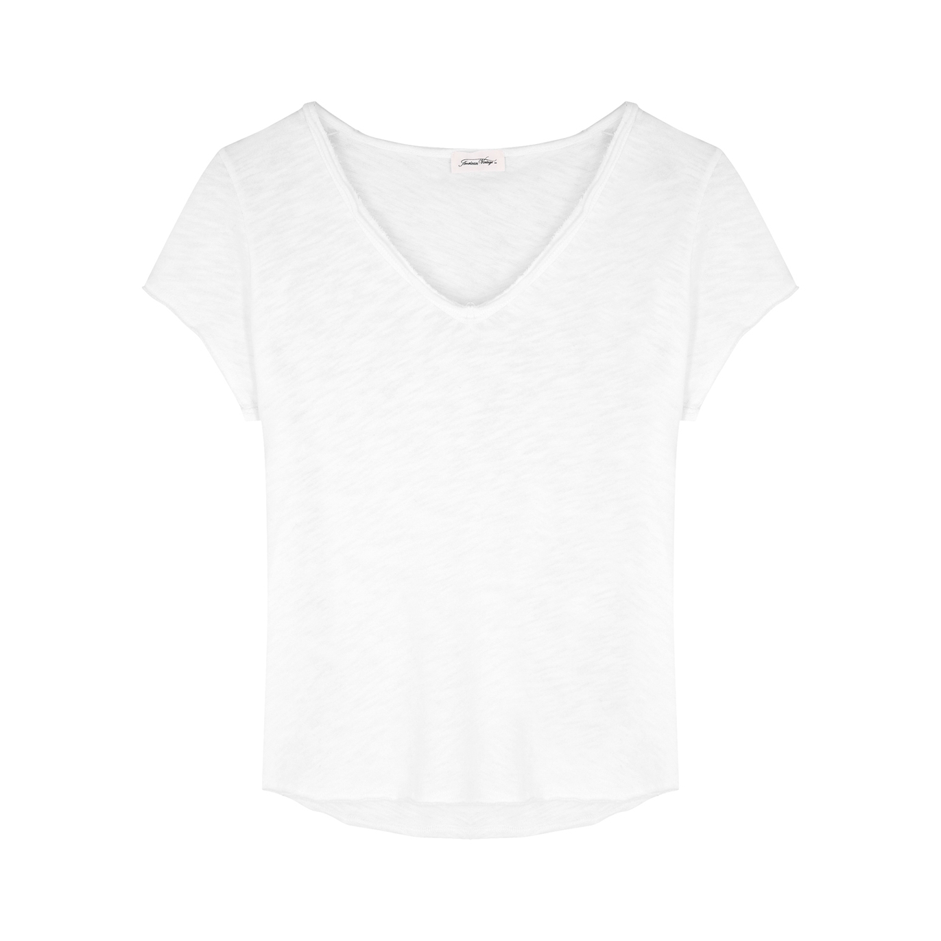 Sonoma White Slubbed Cotton T-shirt