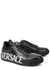 KIDS Black logo leather sneakers (IT30-IT33) - Versace